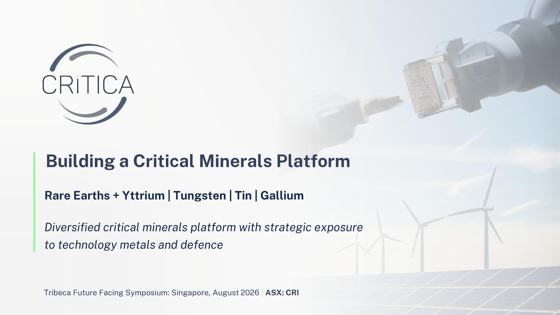 Investor Presentation - Tribeca Conference August 2026